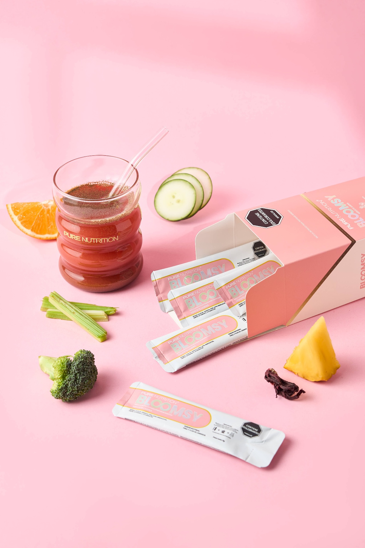 BLOOMSY con frutas y vegetales