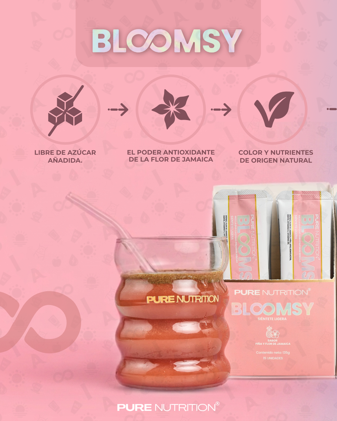 BLOOMSY libre de azúcar añadida
